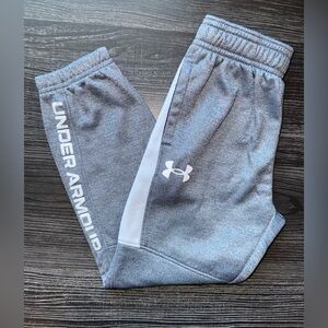 Under Armour Kids Gray and White Joggers